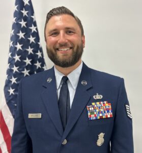 Jens Gylland, M.Div. student at Luther Seminary, in full dress (military) uniform